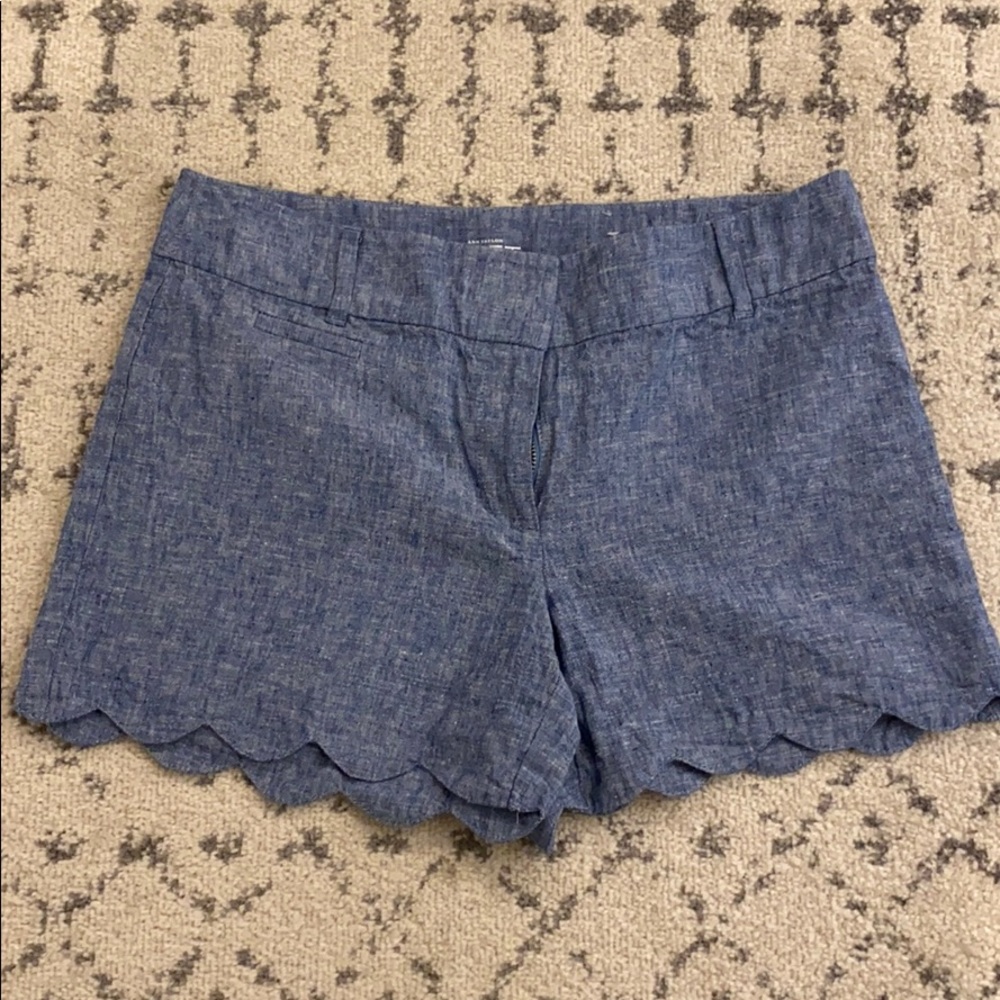 LOFT Linen Denim Shorts